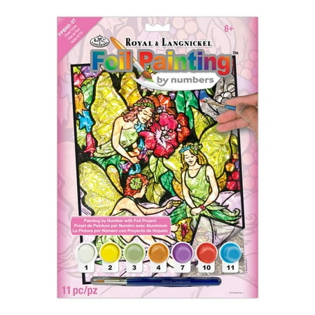Royal & Langnickel Foil Painting by numbers™ 11pc Flower Fairies Project