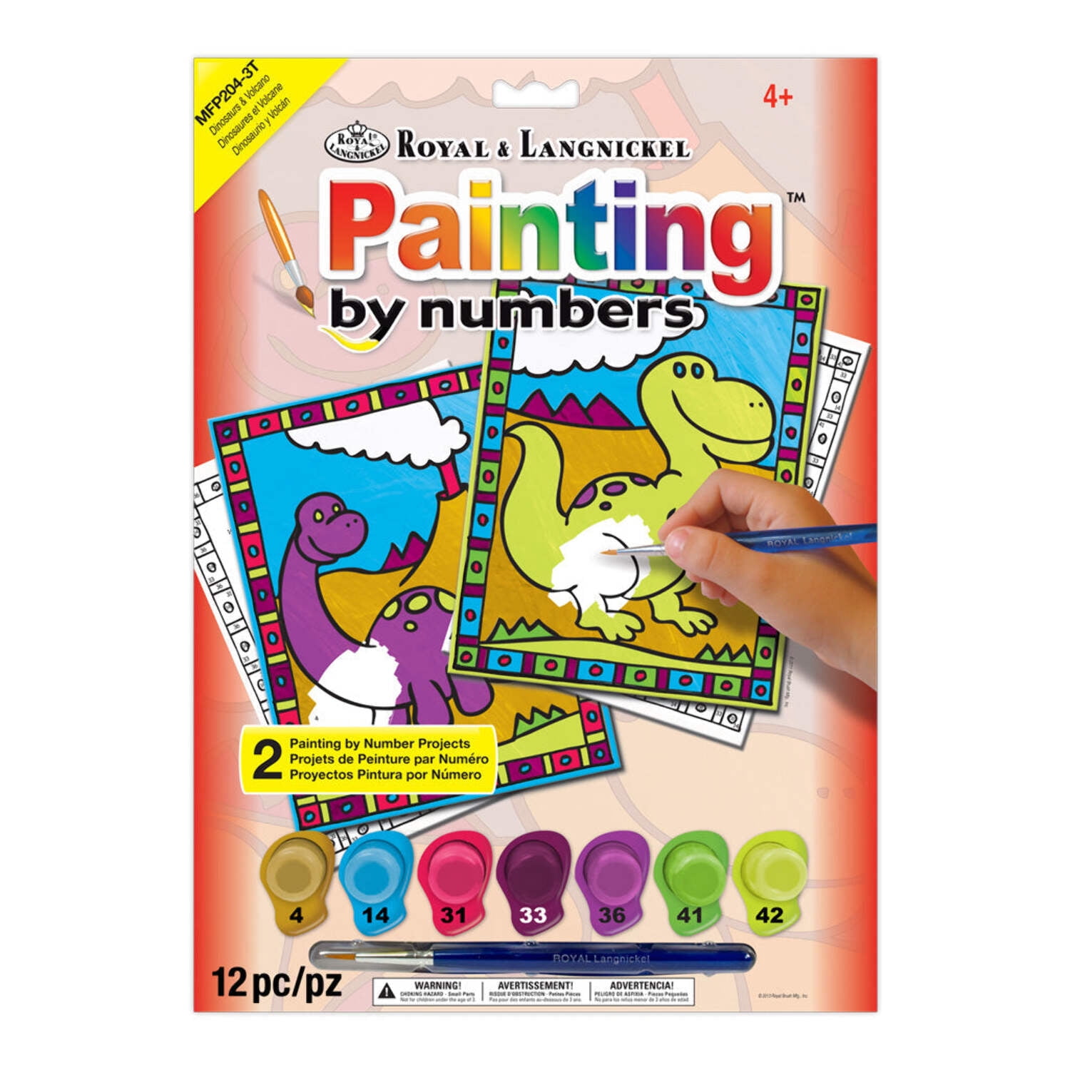 Royal Brush My First Paint By Number Kit, 8-3/4" x 11-3/8", 2pk