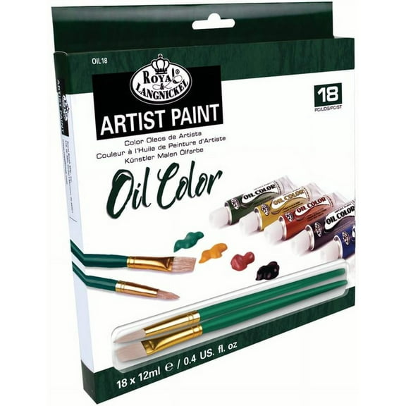 Royal Brush Oil Artist Paint Set, 18-Colors