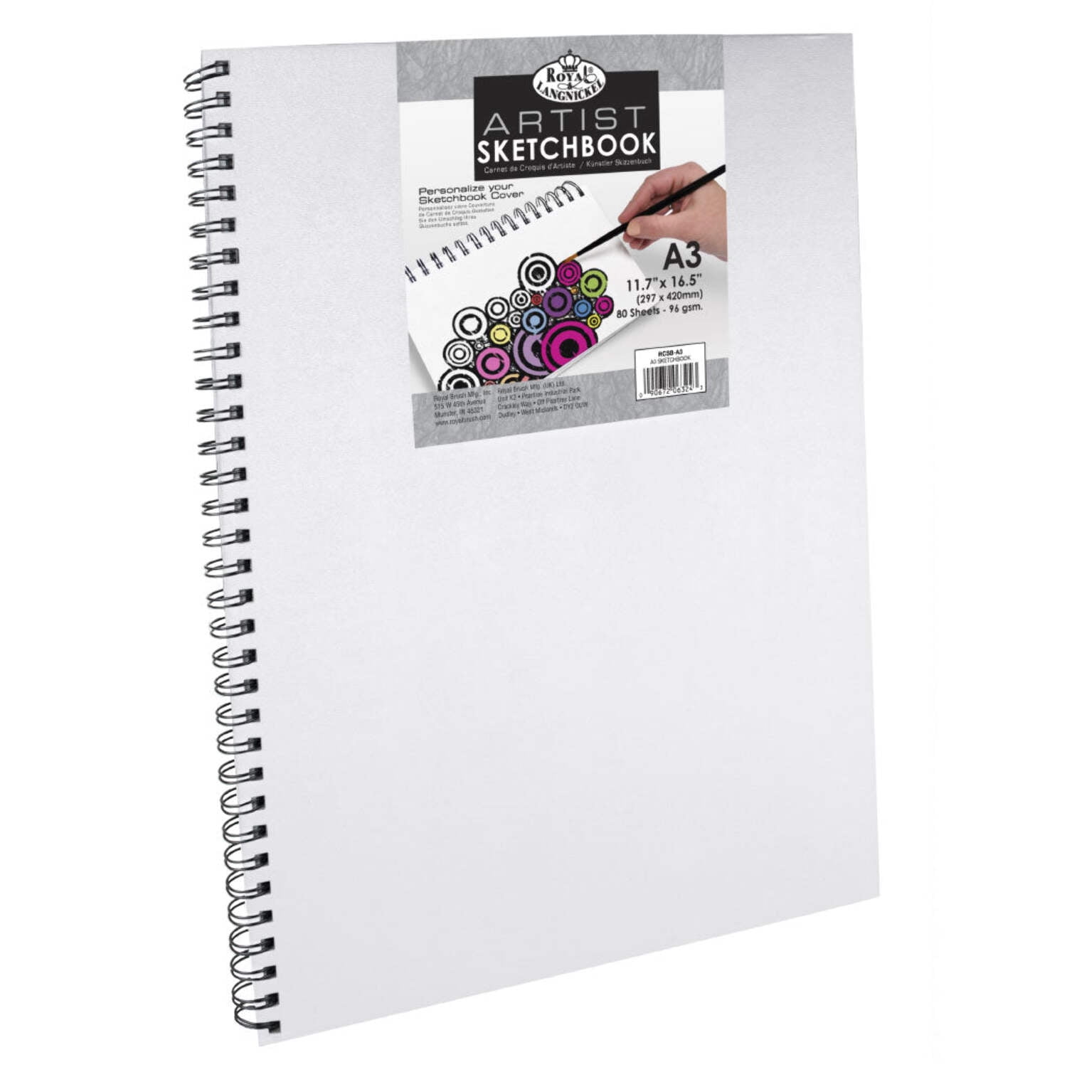 Royal & Langnickel Essentials™ Canvas Cover Artist Sketchbook