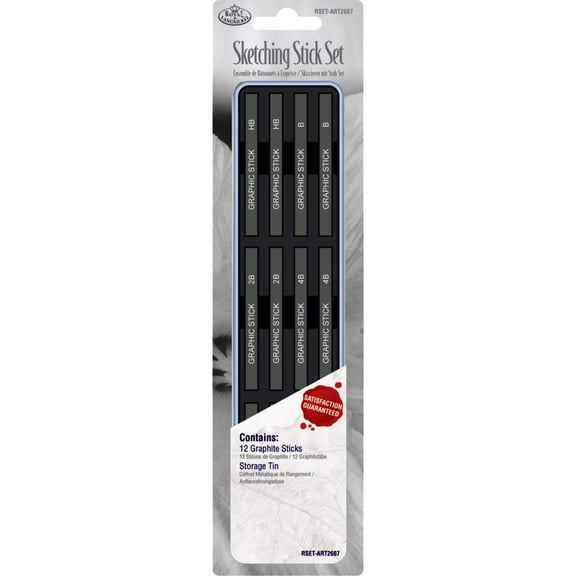 Royal Brush Sketching Stick Mini Tin Set