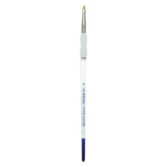 SG160 Series | Soft-Grip™ Standard Handle Gold Taklon Angular Brush