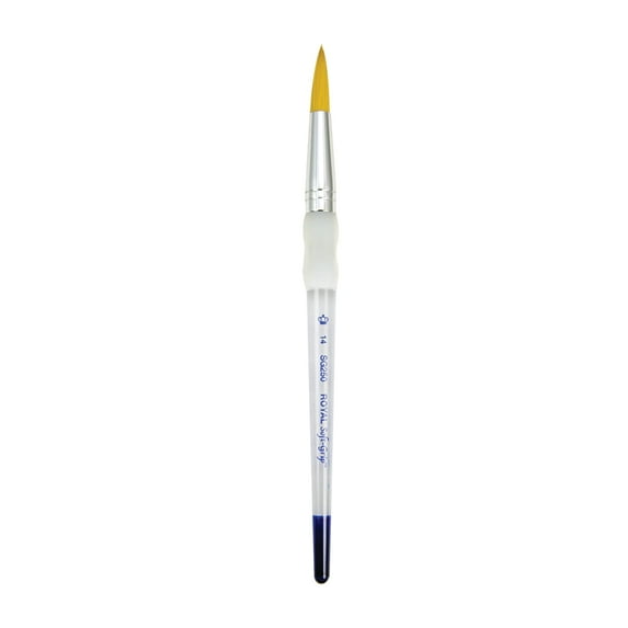 Royal Brush Soft-Grip Golden Taklon Brush, Round, 14