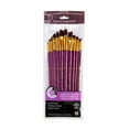 thumbnail image 1 of RSET-9315 | 12pc Burgundy Taklon Long Handle Variety Brush Set, 1 of 6