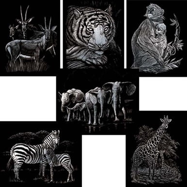 Royal Brush Zoo Animals Silver Engraving Art™ Kit