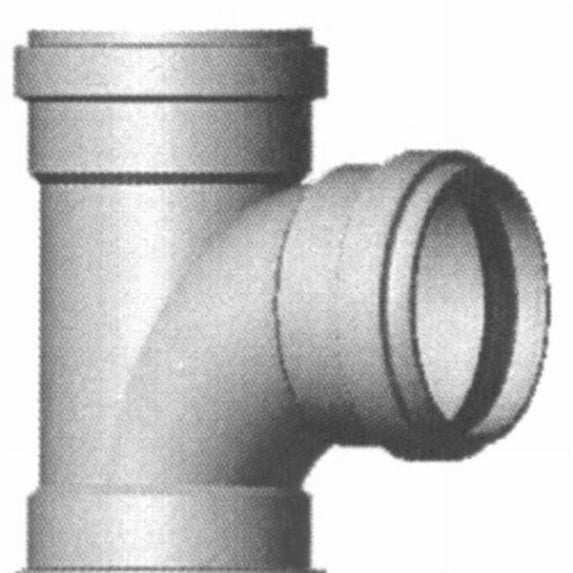 Royal Building Products G156 Tee Sanitary PVC 4 in. SDR35
