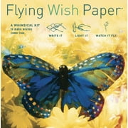 Royal Butterfly Flying Wish Paper - Write It, Light It, Watch It Fly - 5" x 5" - Whimsical Mini Kit