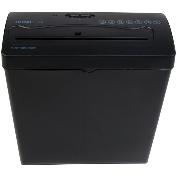 Royal CX6 6-Sheet Crosscut Shredder, 29183G-BK
