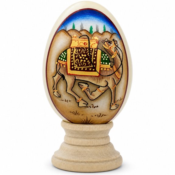 Royal Camel Marble Stone Egg