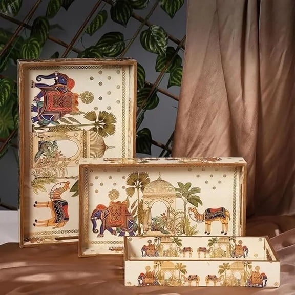 Royal Camel Tray Set of 3