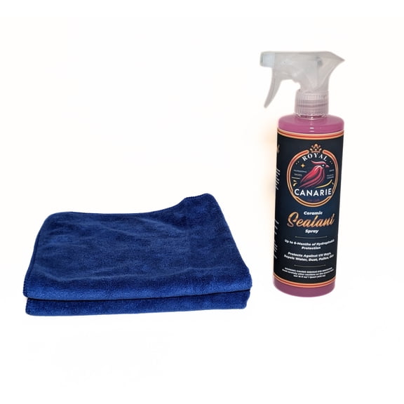 Royal Canarie Ceramic Sealant Protection Kit (3 Piece) (16 oz) Spray Coat, Seal Protects Cars Paint