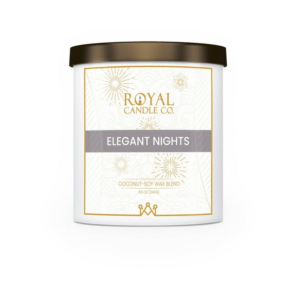 Royal Candle Company |Elegant Nights Single Wick 8.5 Oz. Soy Candle