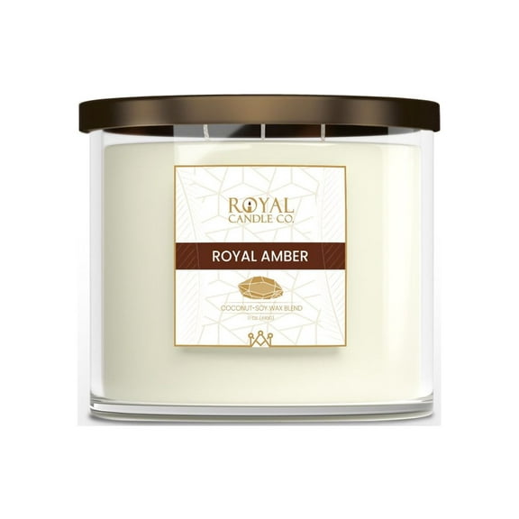 Royal Candle Company |Royal Amber Three Wick 17 Oz. Soy Candle