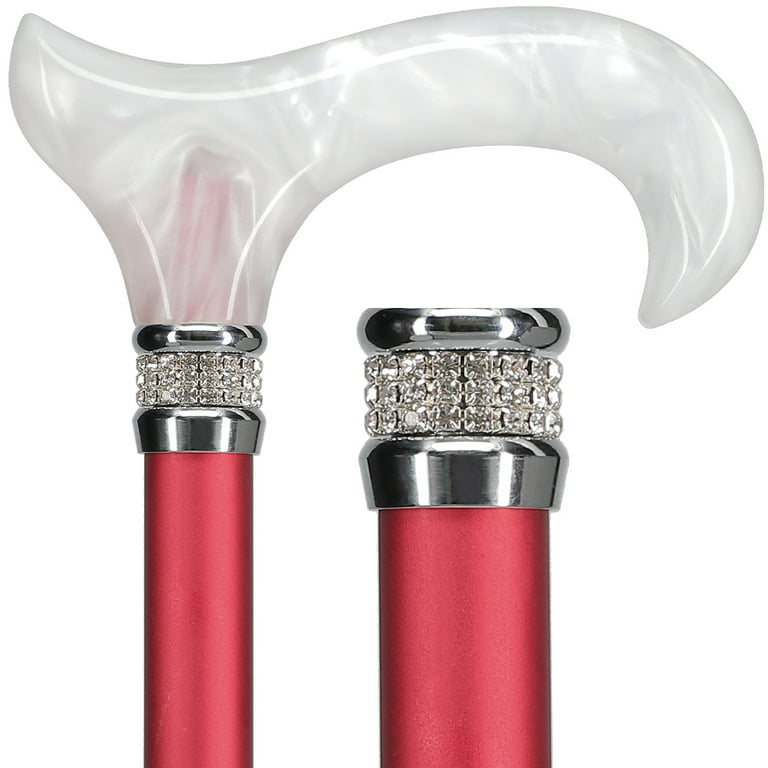 Royal Canes Crimson Daytime Pearlz with Rhinestone Collar Red