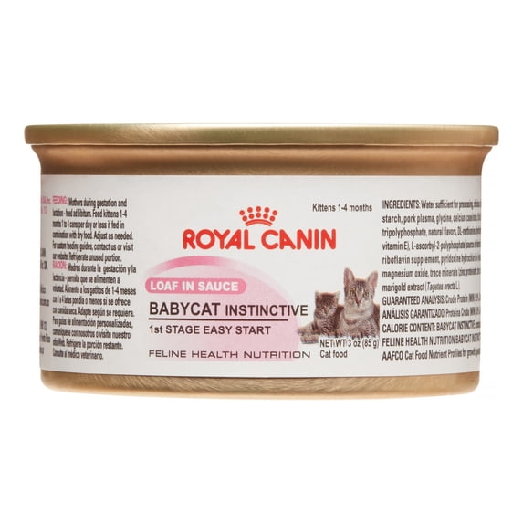 Royal Canin Babycat Instinctive Loaf in Sauce Wet Cat Food, 3 Oz. Cans (24 Pack)