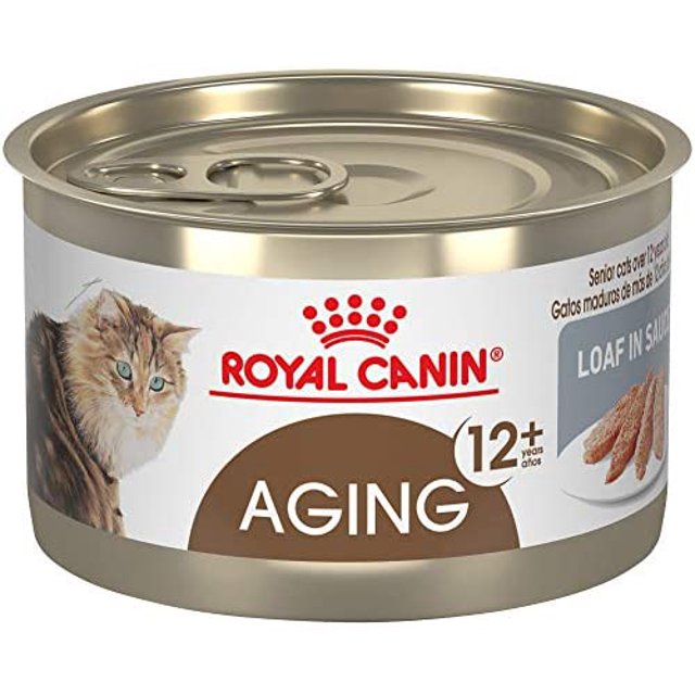 Royal Canin Feline Health Nutrition Aging 12+ Loaf in Sauce Canned Cat