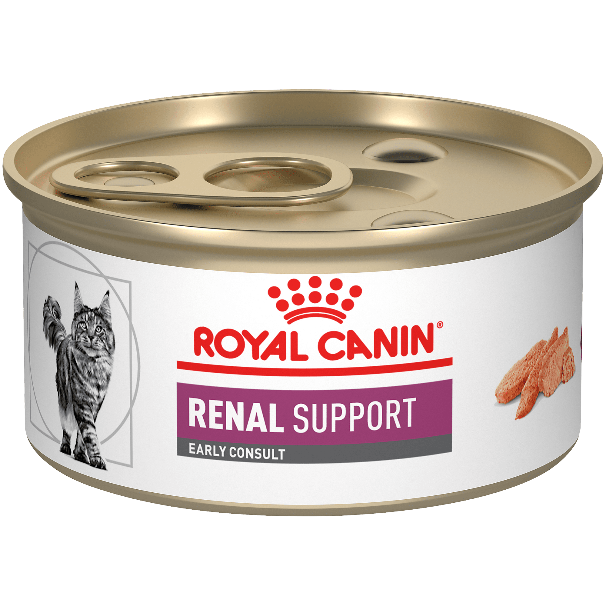 Royal Canin® Feline Renal Support Early Consult Loaf in Sauce Canned Cat Food, 3 oz
