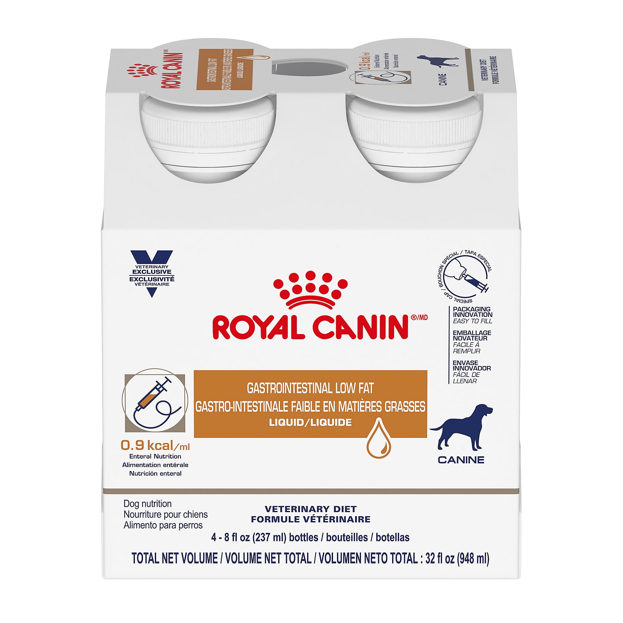 Royal Canin Veterinary Diet Canine Gastrointestinal Low Fat Liquid, 8 oz
