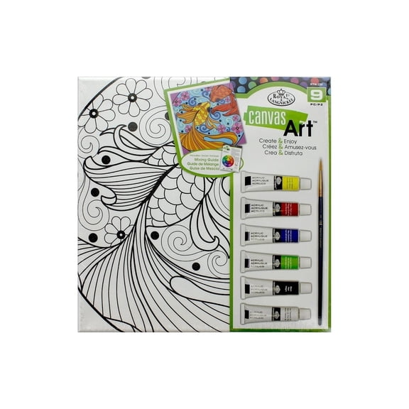 Royal & Langnickel Canvas Art Painting Art Set - 9pc