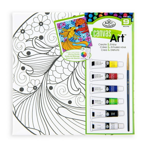 Royal & Langnickel Canvas Art™ Painting Art Set - 9pc