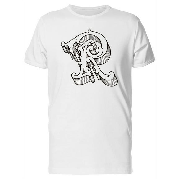 Royal Capital Letter R T-Shirt Men -Image by Shutterstock, Male 4X-Large