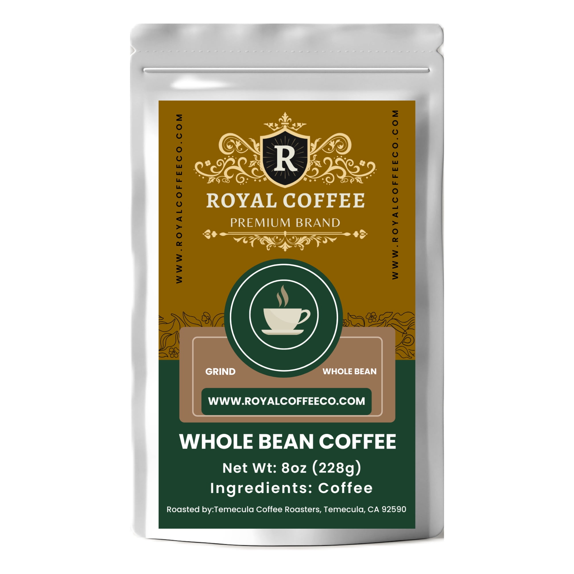 Royal Caramel Freshly Roasted Flavored Coffee, (Caramel) (Whole Bean