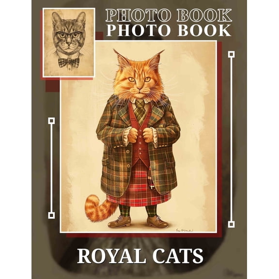 Royal Cats Photo Book: 40 Stunning Images Showcasing Feline Elegance And Grace For Animal Lovers, (Paperback)