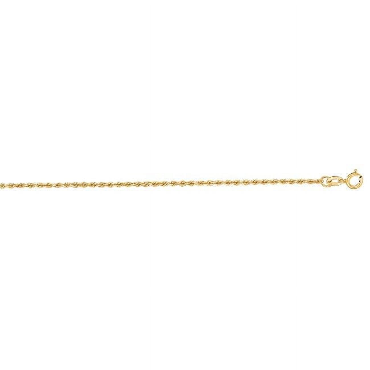 R. Royal Rope Royal Chain 010ROY-16 16 in. 10K Yellow Gold Diamond Cut Textured Royal ...