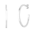 thumbnail image 1 of Royal Chain AGER13392 Sterling Silver Rhodium Textured Earring with Push Back Clasp, 1 of 1