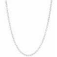 thumbnail image 1 of Royal Chain AGRR080-24 24 in. Sterling Silver Diamond Cut Textured Oval Rolo Chain with Lobster Clasp, 1 of 1