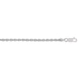 thumbnail image 1 of Royal Chain AGRROY060-30 30 in. Sterling Silver Diamond Cut Textured Diamond Cut Textured Rope Chain with Lobster Clasp, 1 of 1