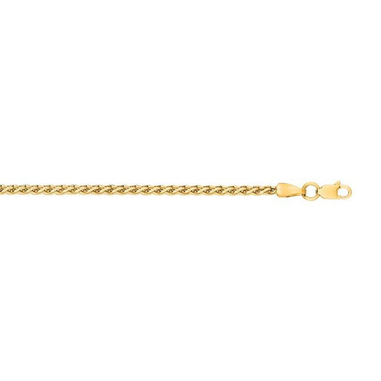 Royal Chain Royal Chain HW060-16 16 in. 14K Yellow Gold Lite Round Wheat Chain with ...
