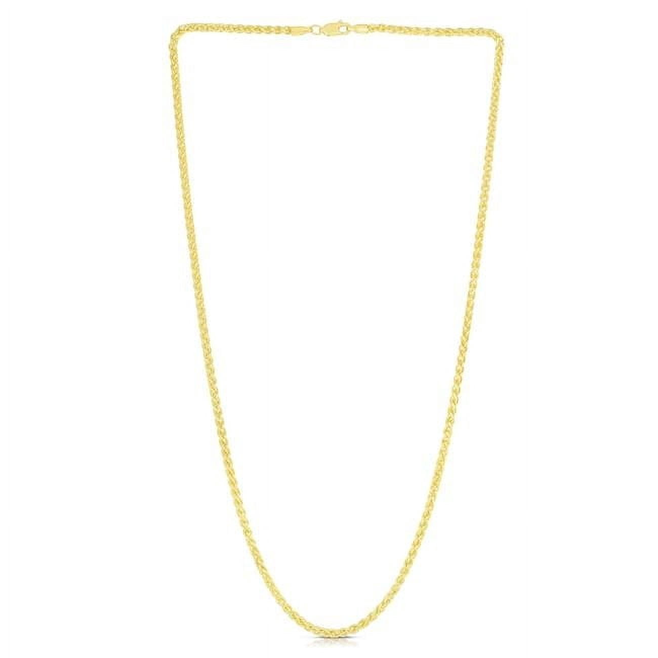 Royal Chain Royal Chain HW070-22 14K Yellow Gold Lite Round Wheat Chain with ...