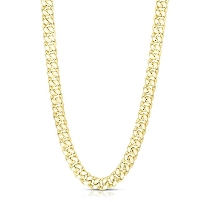 Royal Chain Royal Chain NHMC350-26 26 in. 14K Yellow Gold Semi Solid Classic Miami ...