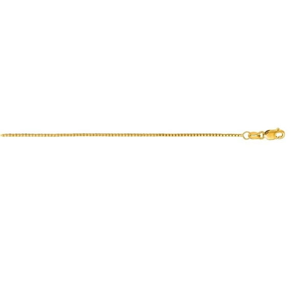 Royal Chain OCB063-24 24 in. 14K Yellow Gold Octagonal Box Chain with Lobster Clasp
