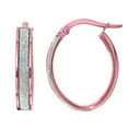 thumbnail image 1 of Royal Chain PER2932 14K Rose Gold Glitter Earring with Hinged Clasp, 1 of 1