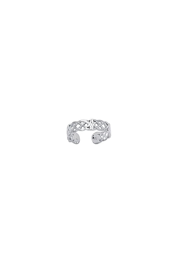 Royal Chain R440 14K White Gold Polished Toe Ring