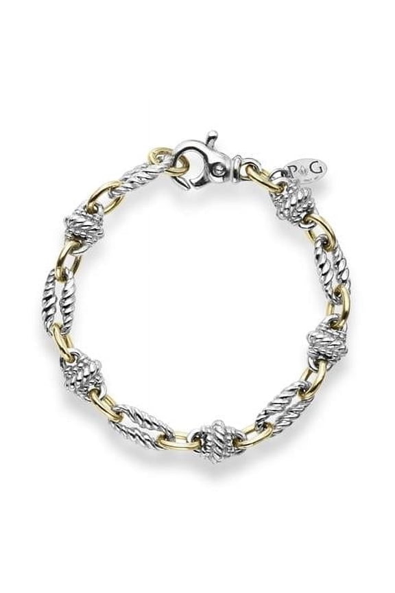 Royal Chain SILRC1292-0750 7.5 in. 18K Sterling Silver Polished Italian Cable Bracelet with Lobster Clasp