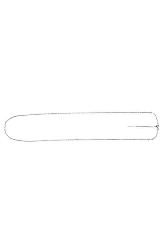 Royal Chain WAJOCAB040-22 14K White Gold Endless Adjustable Open Cable Chain with Draw String Clasp