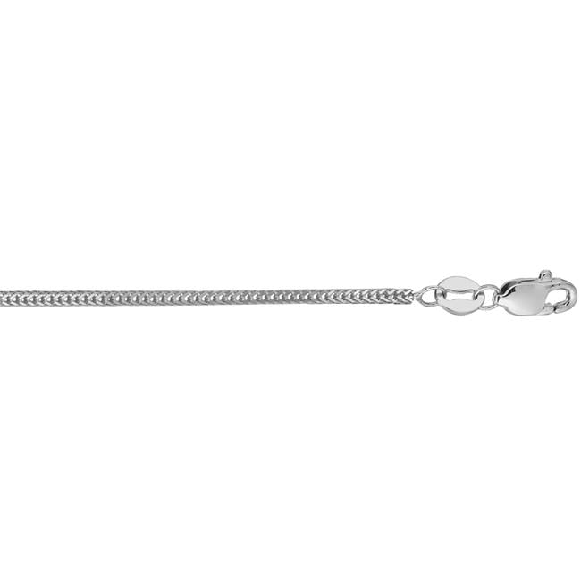 Royal Chain WFOX100 20 20 in. 14K White Gold Foxtail Chain with