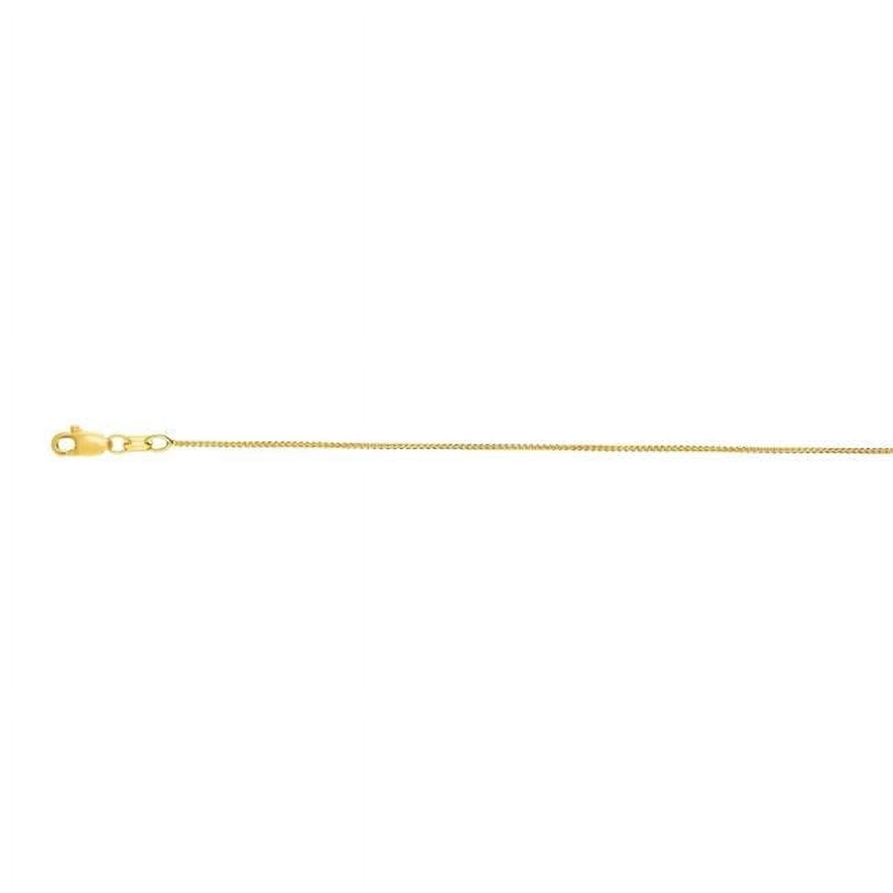 Royal Chain Royal Chain ZRW020-18 18 in. 10K Yellow Gold Polished Round Wheat Chain ...