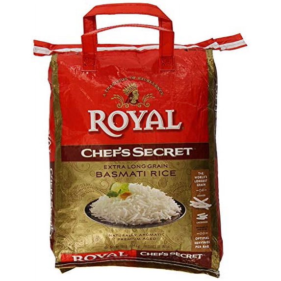 Royal Chef's Secret Extra Long Grain Basmati Rice, 10 lb - PACK OF 2