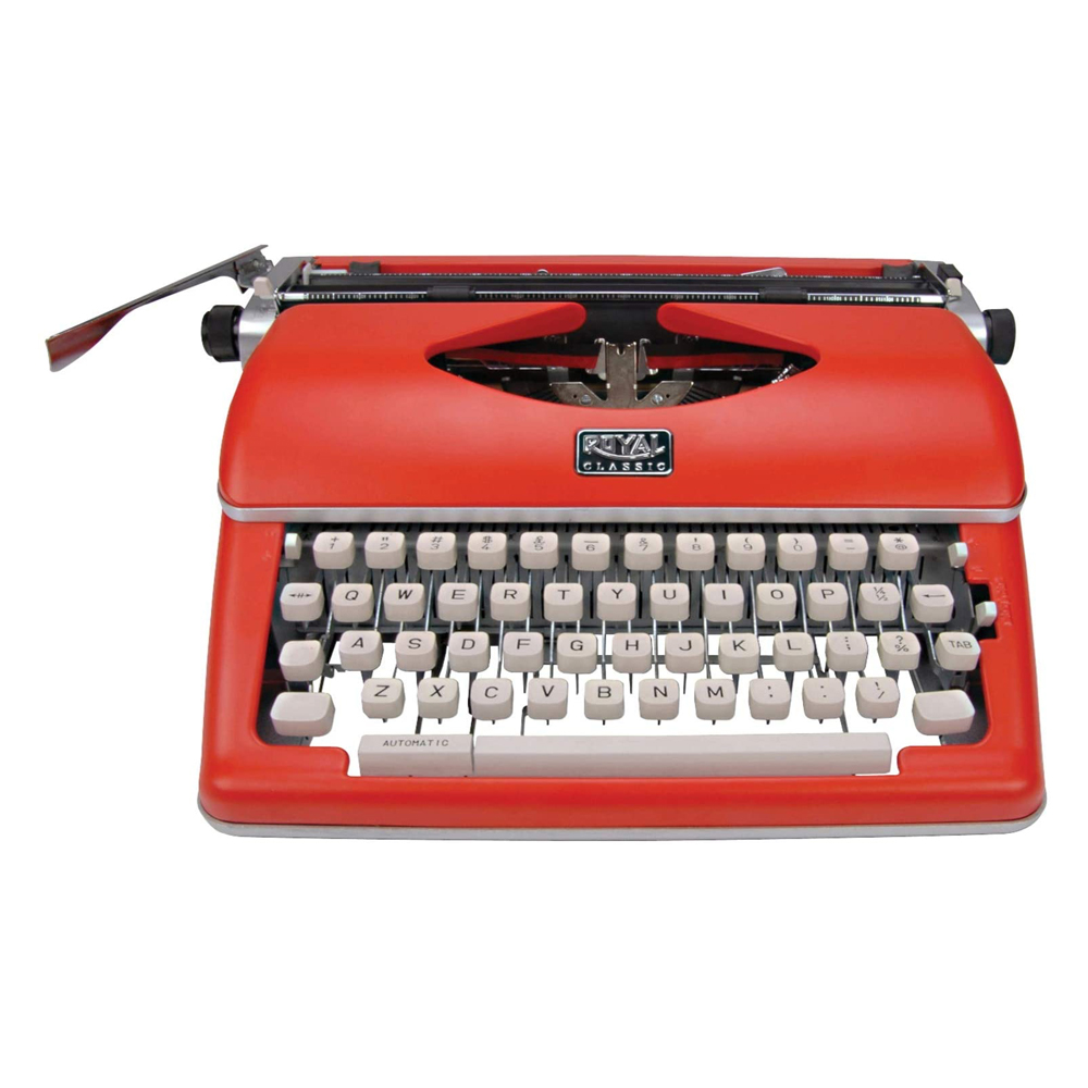 Royal Classic Manual Metal Typewriter Machine with Storage Case, Red - image 1 of 3