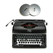 Royal Classic Manual Typewriter (Black) with Typewriter Ribbon Bundle