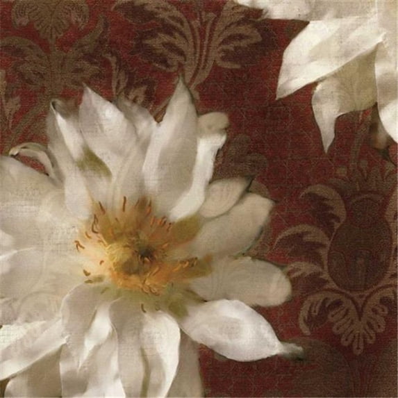 Tangletown Art, 30 x 30 "Royal Clematis I " by Janel Pahl, Gallery Wrap Canvas A
