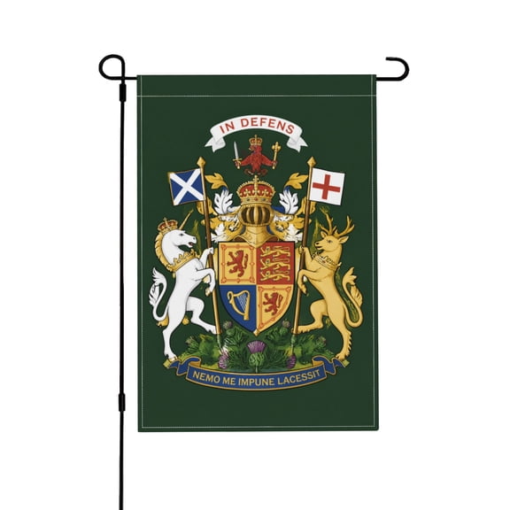 Royal Coat of Arms Scotland Outdoor Flag For Patio Or Garden Decor 12x18 in