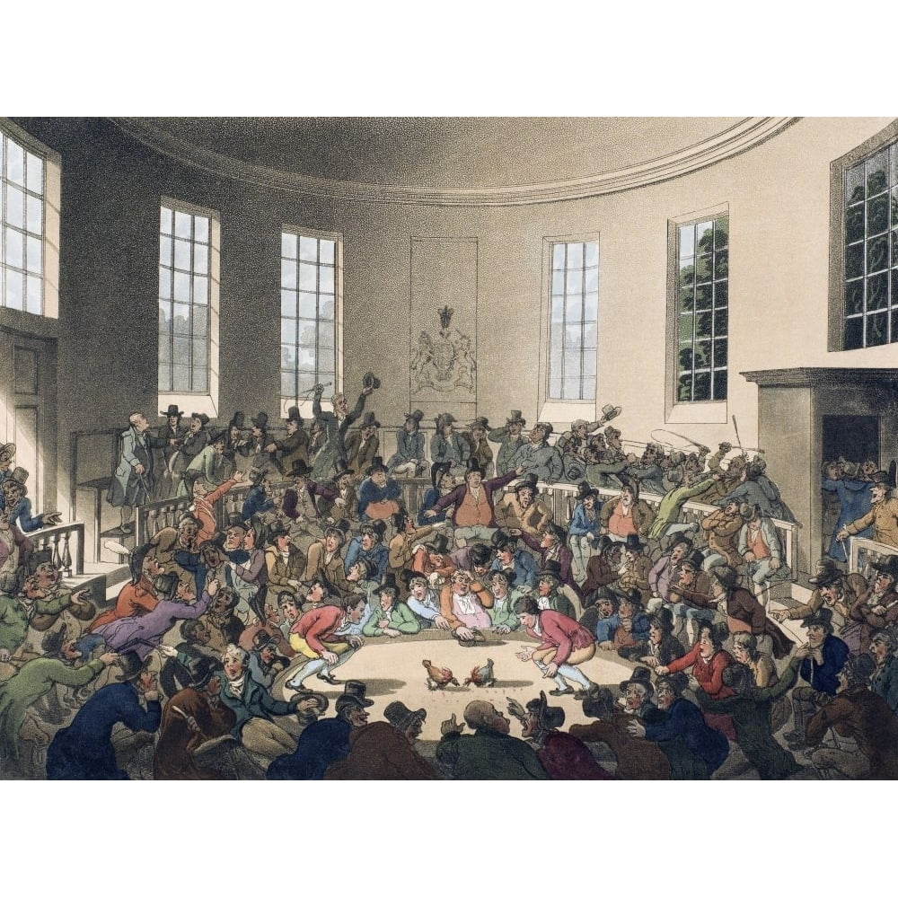 Royal Cock Pit. Circa 1808. The Royal Cock Pit stood in Dartmouth Street near Whitehall. After a