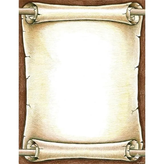 Royal Consumer Products 067575 Acid-Free Scroll Design Desktop Publishing Paper, 8.5 x 11 in., 100 Sheets - Pack of 100
