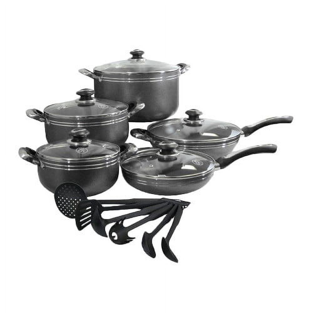 ROYDX Pots and Pans Set 16 Piece Stainless Steel Kitchen Removable Handle  Coo