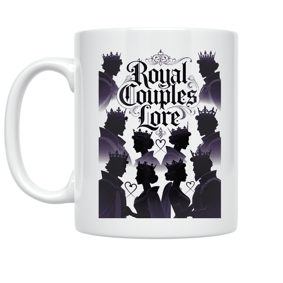 Royal Couples Lore Silhouette Art - Historical Cinema Fan - 11 oz Ceramic Coffee Mug